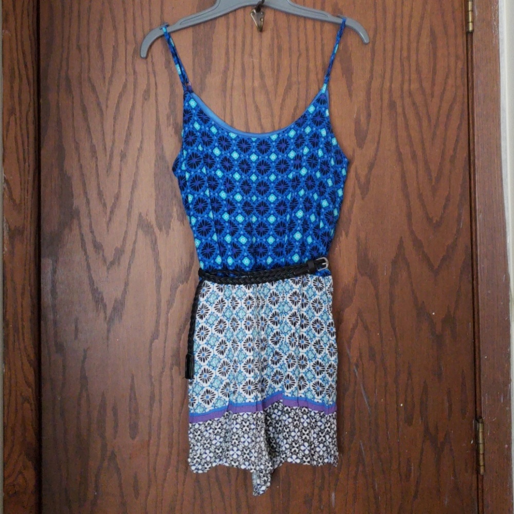 Patterned romper